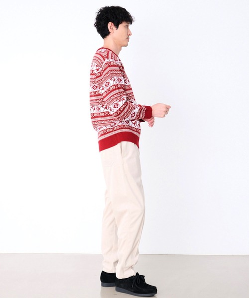 Arnold Palmer（アーノルドパーマー）の「AP フェアアイル シェア プルオーバーニット（ニット/セーター・レディース・グレー/グリーン/レッド・XS/S/M/L/LL）」の16枚目の写真