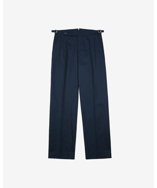 Reve Cotton Washed Trousers (Navy)