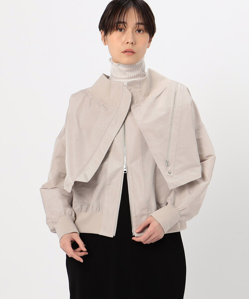 アナイ　シャンブレータフタブルゾン セール】〔 +サイズ 〕 【レイヤード】シャンブレータフタ ブルゾン