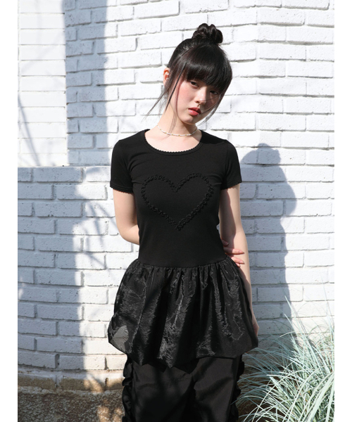 UGLY SHADOW（アグリーシャドウ）の「Heart Pumpkin Dress (Black)（ワンピース・レディース・その他・FREE）」の2枚目の写真