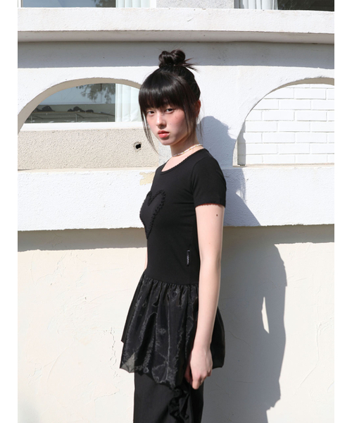 UGLY SHADOW（アグリーシャドウ）の「Heart Pumpkin Dress (Black)（ワンピース・レディース・その他・FREE）」の3枚目の写真