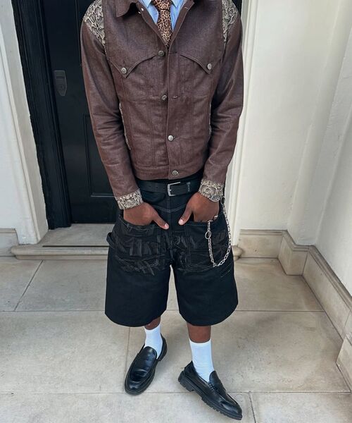 NOT4NERD(ノットフォーナード)の「Python Layered Denim Jacket - Brown(デニムジャケット・レディース・その他・MEDIUM/LARGE/X-LARGE)」の5枚目の写真