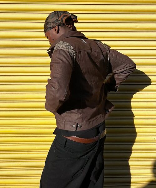 NOT4NERD(ノットフォーナード)の「Python Layered Denim Jacket - Brown(デニムジャケット・レディース・その他・MEDIUM/LARGE/X-LARGE)」の6枚目の写真
