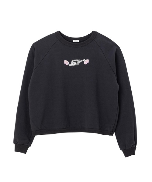 SEA（シー）の「SV ラインストーン ラグランスウェット（スウェット・レディース・ホワイト/チャコールグレー・ONE SIZE）」の13枚目の写真