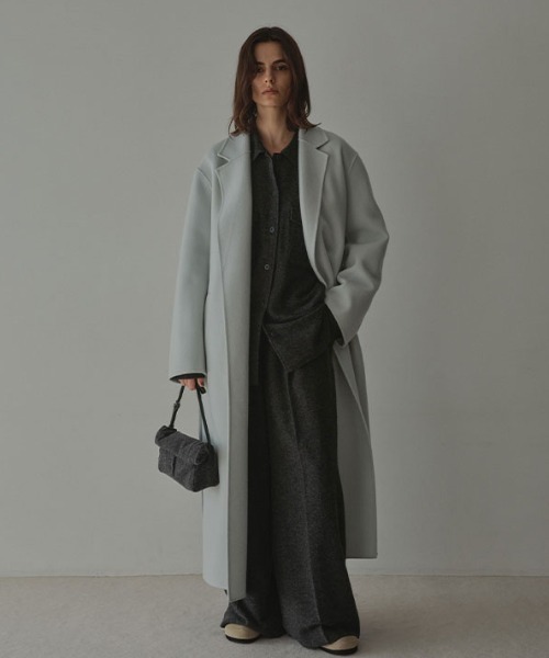 ETRE TOKYO（エトレトウキョウ）の「メルトンロングリバーコート（その他アウター・レディース・ライトブルー/キャメル/ネイビー・S/M）」の7枚目の写真