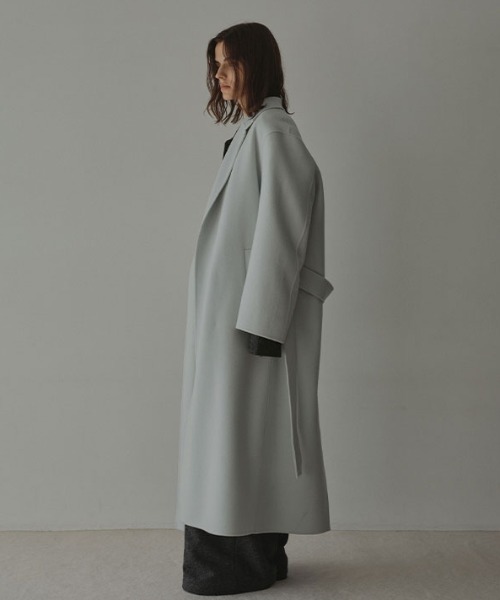 ETRE TOKYO（エトレトウキョウ）の「メルトンロングリバーコート（その他アウター・レディース・ライトブルー/キャメル/ネイビー・S/M）」の8枚目の写真