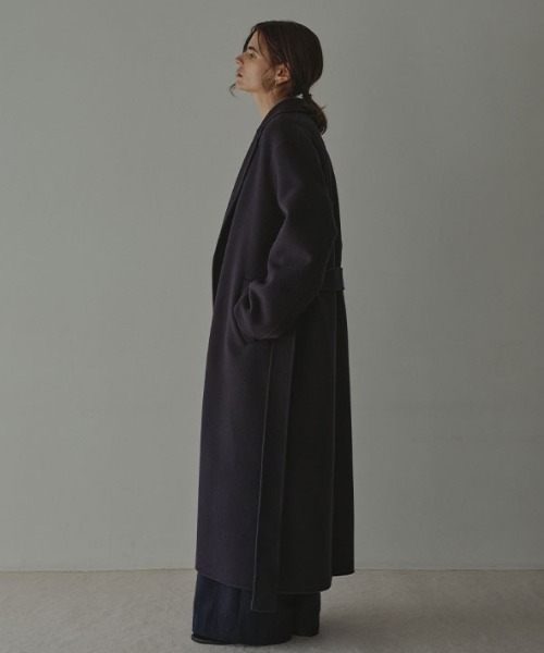 ETRE TOKYO（エトレトウキョウ）の「メルトンロングリバーコート（その他アウター・レディース・ライトブルー/キャメル/ネイビー・S/M）」の12枚目の写真