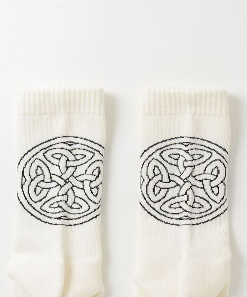 Children of the discordance（チルドレン オブ ザ ディスコ-ダンス）の「Children of the discordance / CELTIC JQD SOCKS / COTDAC-008（ソックス/靴下・メンズ・ホワイト/ブラック・ONESIZE）」の3枚目の写真