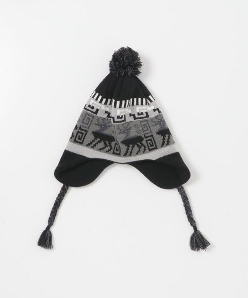 セール】ear flap beanie（ニットキャップ/ビーニー）｜EKAL（エカル