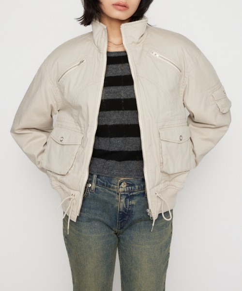 STITCH STRIPE ブルゾン（ブルゾン）｜LAGUA GEM（ラグアジェム）の