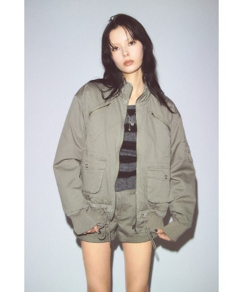 STITCH STRIPE ブルゾン（ブルゾン）｜LAGUA GEM（ラグアジェム）の