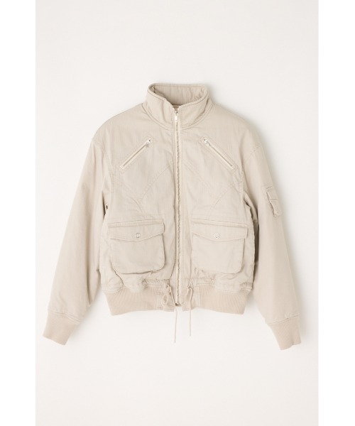 LAGUA GEM（ラグアジェム）の「STITCH STRIPE ブルゾン（ブルゾン・レディース・グレー/アイボリー/カーキ・FREE）」の20枚目の写真