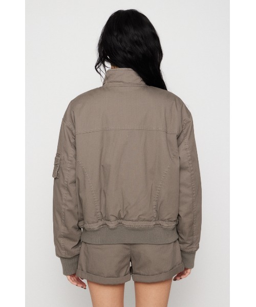 LAGUA GEM（ラグアジェム）の「STITCH STRIPE ブルゾン（ブルゾン・レディース・グレー/アイボリー/カーキ・FREE）」の10枚目の写真