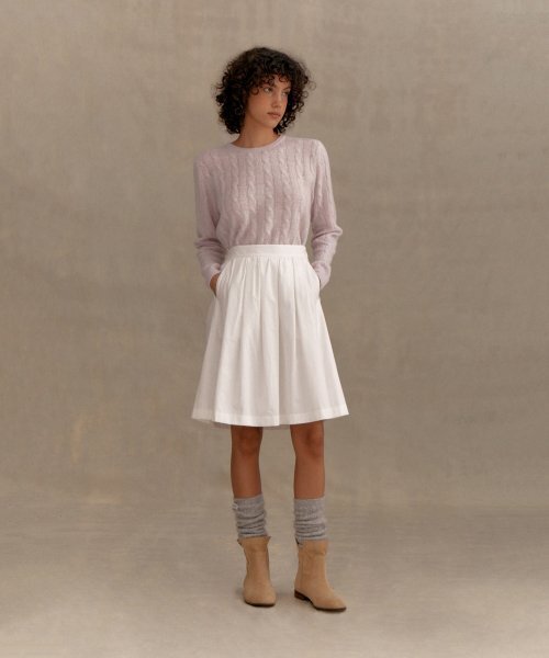 PVIL Bell Line Skirt-Off White