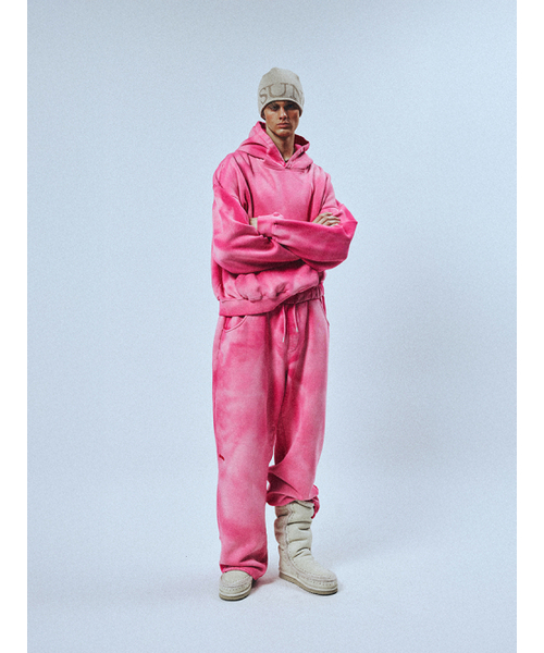 SUNDAY FRUIT MARKET（サンデーフルーツマーケット）の「SUNDAY DYEING HOODIE PINK（パーカー・メンズ・その他・MEDIUM/LARGE）」の7枚目の写真