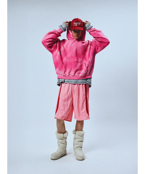 SUNDAY FRUIT MARKET（サンデーフルーツマーケット）の「SUNDAY DYEING HOODIE PINK（パーカー・メンズ・その他・MEDIUM/LARGE）」の8枚目の写真
