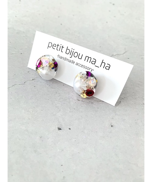 tone(トーン)の「【petitbijou ma_ha】ビジューピアス(ピアス(両耳用)・レディース・その他1/その他2/その他3/その他5/その他4/その他6/その他8/その他9/その他7・FREE)」の11枚目の写真