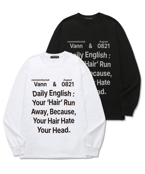 VANNWORKS（バンワークス）の「デイリー0821 ロングスリーブ (VLS0078) ホワイト（Tシャツ/カットソー・レディース・その他・X-LARGE/XX-LARGE/SMALL/MEDIUM/LARGE）」の2枚目の写真