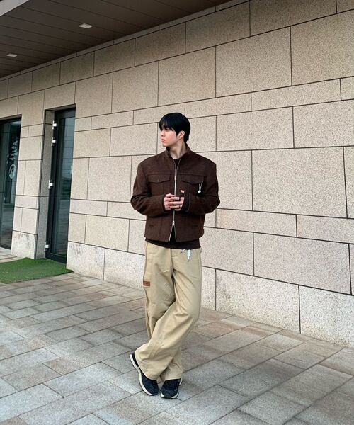 SSIN AND LEE（シンアンドリー）の「アンフィニッシュドワイドコットンパンツベージュ（その他パンツ・メンズ・その他・X-LARGE）」の4枚目の写真