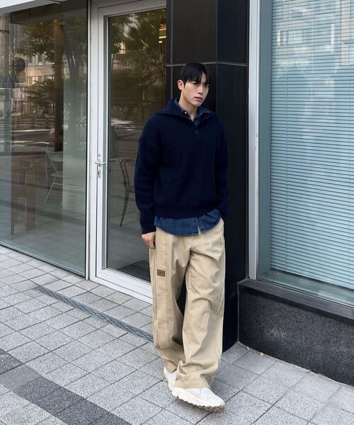 SSIN AND LEE（シンアンドリー）の「アンフィニッシュドワイドコットンパンツベージュ（その他パンツ・メンズ・その他・X-LARGE）」の5枚目の写真
