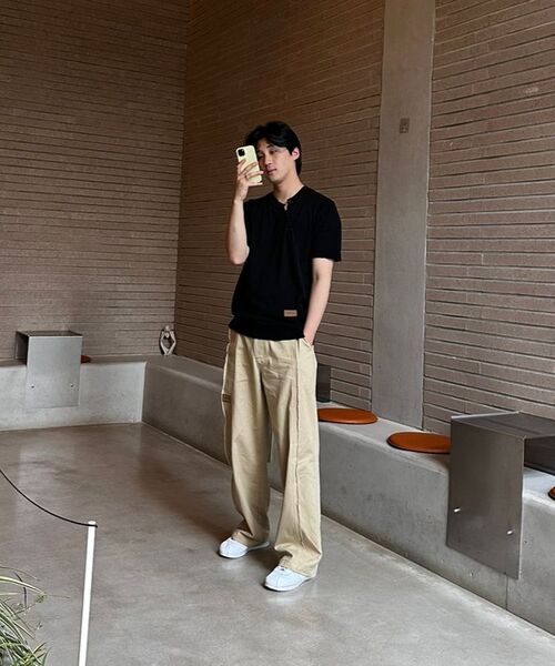 SSIN AND LEE（シンアンドリー）の「アンフィニッシュドワイドコットンパンツベージュ（その他パンツ・メンズ・その他・X-LARGE）」の13枚目の写真