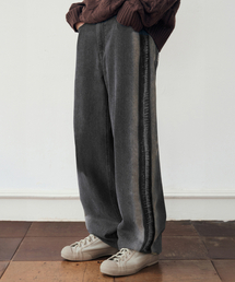 ウォッシュドラインデニムパンツ [WASHED BLACK]