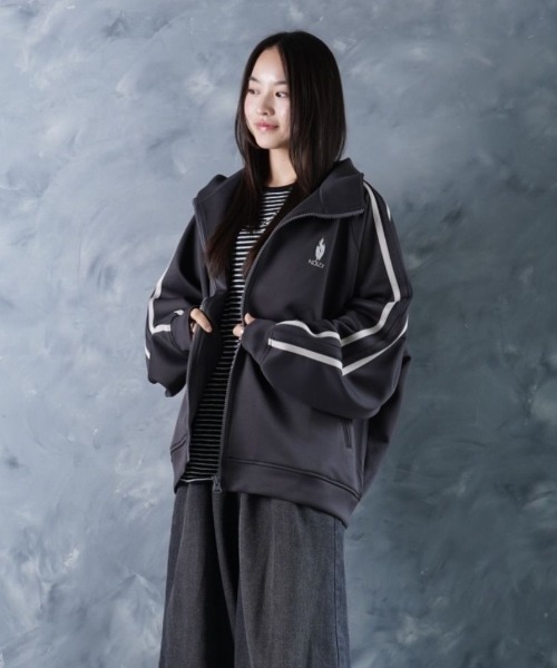 セール】THREADS NOIZ TRACK JKT / ワンポイント 刺繍 サイドライン