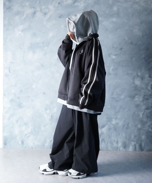 ノイミー イコノイジョイ運動会 ジャージ 上下セット セール】THREADS NOIZ TRACK JKT / ワンポイント 刺繍 サイドライン