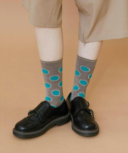 FRAPBOIS（フラボア）の「ラメドットソックス（ソックス/靴下・レディース・イエロー/ブラック/グレー・FREE）」の3枚目の写真