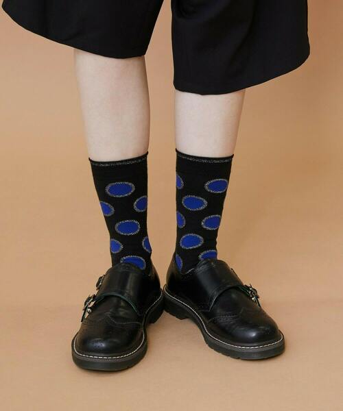 FRAPBOIS（フラボア）の「ラメドットソックス（ソックス/靴下・レディース・イエロー/ブラック/グレー・FREE）」の2枚目の写真