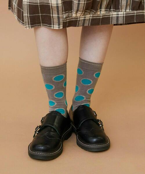 FRAPBOIS（フラボア）の「ラメドットソックス（ソックス/靴下・レディース・イエロー/ブラック/グレー・FREE）」の6枚目の写真