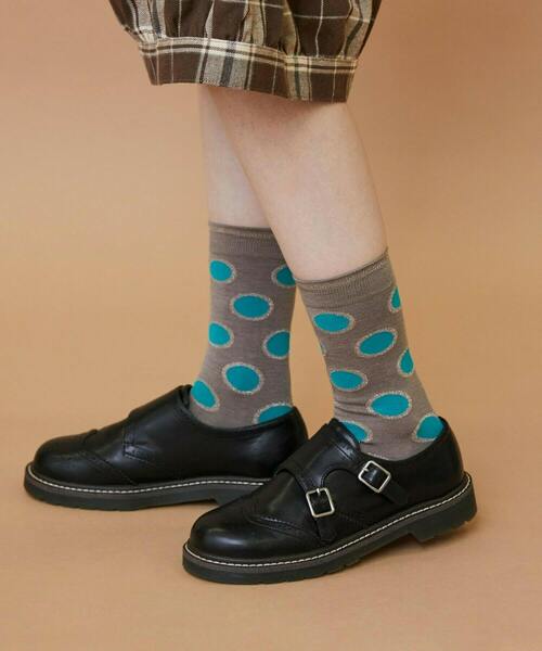 FRAPBOIS（フラボア）の「ラメドットソックス（ソックス/靴下・レディース・イエロー/ブラック/グレー・FREE）」の7枚目の写真