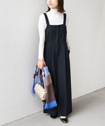 セール】ウォッシャブルバックサテンサロペット（つなぎ
