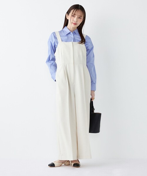 SHIPS Colors:〈手洗い可能〉ポリエステル/リネン スラブ