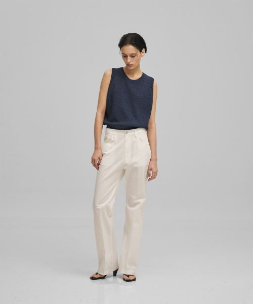 ANOTHER OFFICE WOMEN(アナザー オフィス ウーマン)の「w. Tailored Twill Bootcut Pants (Off White)(その他パンツ・レディース・その他・36/34)」の4枚目の写真