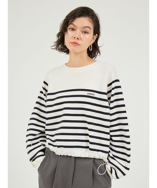 emmi(エミ)の「【7days】ドロストニットトップス(ニット/セーター・レディース・イエロー/ネイビー/ホワイト/レッド/ダークネイビー/オフホワイト/ブルー・F)」の14枚目の写真