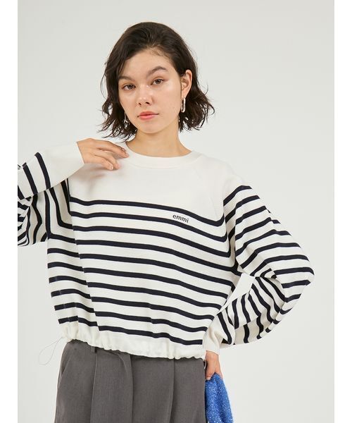 emmi(エミ)の「【7days】ドロストニットトップス(ニット/セーター・レディース・イエロー/ネイビー/ホワイト/レッド/ダークネイビー/オフホワイト/ブルー・F)」の16枚目の写真