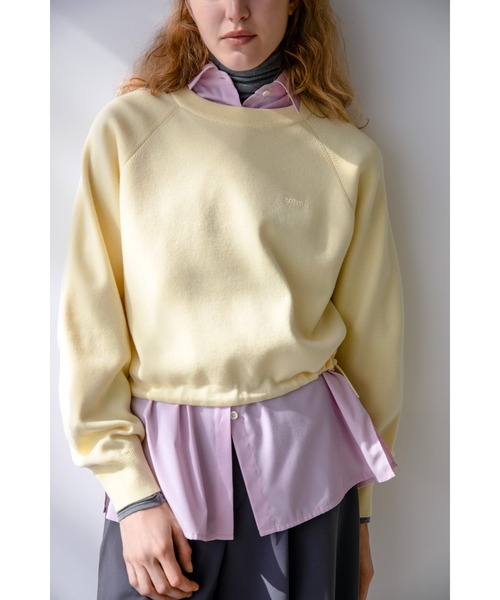 emmi(エミ)の「【7days】ドロストニットトップス(ニット/セーター・レディース・イエロー/ネイビー/ホワイト/レッド/ダークネイビー/オフホワイト/ブルー・F)」の6枚目の写真