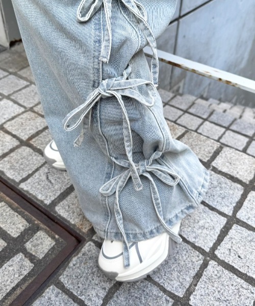 Shoes in Closet（シューズインクローゼット）の「厚底 ボリューム ツートーンカラー ダブルシューレース スニーカー 399（スニーカー・レディース・グレー/ベージュ・LL/S/M/L）」の13枚目の写真