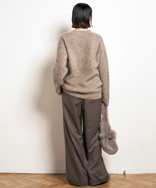 EVERYDAY I LIKE.（エヴリディアイライク）の「*DUETクルーネックセーター（ニット/セーター・レディース・ブラック/チャコールグレー/ベージュ・FREE）」の13枚目の写真