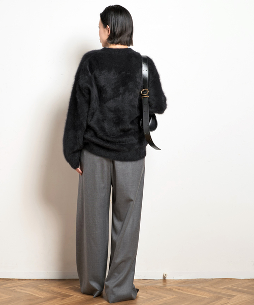 EVERYDAY I LIKE.（エヴリディアイライク）の「*DUETクルーネックセーター（ニット/セーター・レディース・ブラック/チャコールグレー/ベージュ・FREE）」の19枚目の写真