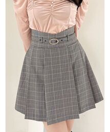 Vカットミニプリーツスカート