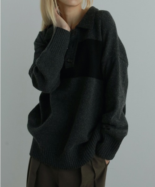 anuke（アンヌーク）の「Wool Zip Knit（ニット/セーター）」 - WEAR