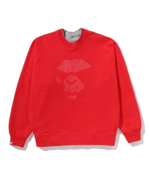A BATHING APE(アベイシングエイプ)の「BAPE LOGO REVERSIBLE LOOSE FIT CREWNECK SWEATSHIR(スウェット・メンズ・ブラック/グレー・X-LARGE/SMALL/MEDIUM/XX-LARGE/LARGE)」の10枚目の写真