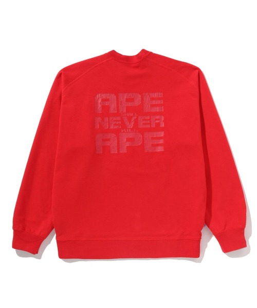 A BATHING APE(アベイシングエイプ)の「BAPE LOGO REVERSIBLE LOOSE FIT CREWNECK SWEATSHIR(スウェット・メンズ・ブラック/グレー・X-LARGE/SMALL/MEDIUM/XX-LARGE/LARGE)」の12枚目の写真