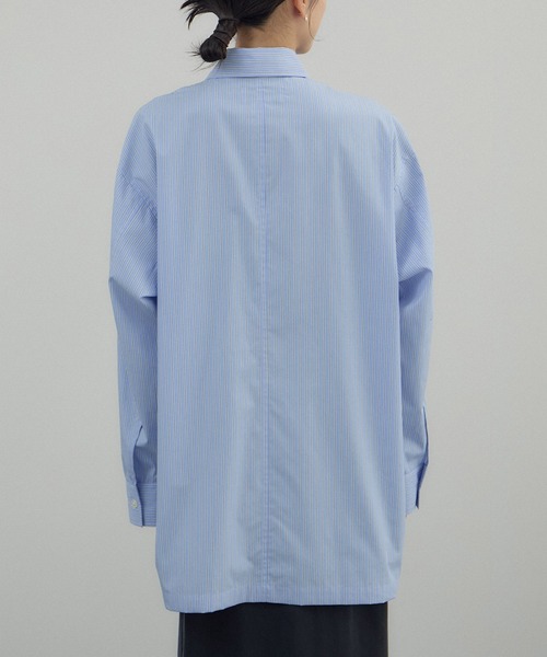 AMERICANA（アメリカーナ）の「【Americana（アメリカーナ） for SALON】ダブルジップストライプシャツジャケット（その他アウター・レディース・ブルー系その他4・FREE）」の13枚目の写真