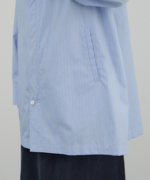 AMERICANA（アメリカーナ）の「【Americana（アメリカーナ） for SALON】ダブルジップストライプシャツジャケット（その他アウター・レディース・ブルー系その他4・FREE）」の16枚目の写真