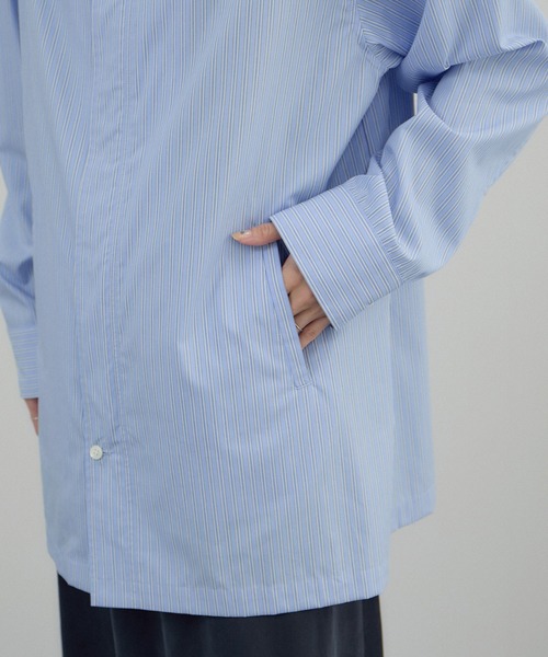 AMERICANA（アメリカーナ）の「【Americana（アメリカーナ） for SALON】ダブルジップストライプシャツジャケット（その他アウター・レディース・ブルー系その他4・FREE）」の18枚目の写真