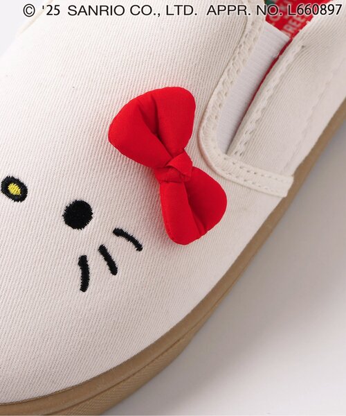 sanrio（サンリオ）の「ハローキティ　大人スリッポン（スリッポン・レディース・ブラック/オフホワイト・22/23/24）」の9枚目の写真