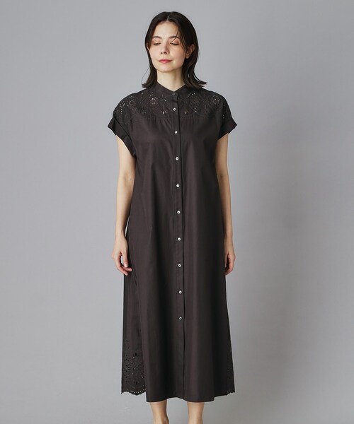 TICCA（ティッカ）の「TICCA（ティッカ）レースフレンチワンピース（ワンピース・レディース・グレー系その他/ブラック・00）」の3枚目の写真